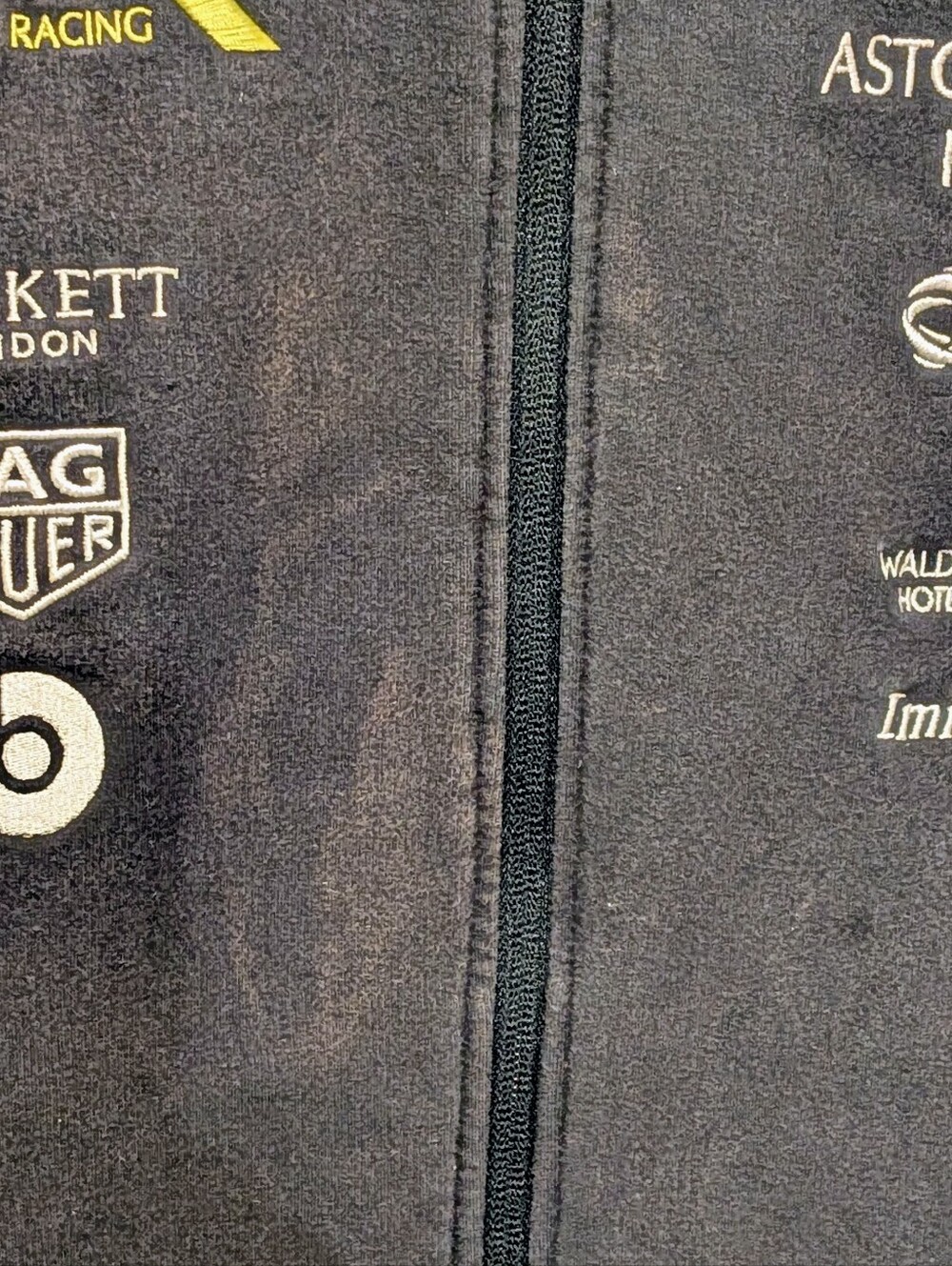 FUC Aston Martin x Hackett London L Embroidered Formula 1 Zip Sweatshirt - Picture 5 of 8